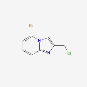 molecular formula C8H6BrClN2 B1372664 5-Bromo-2-(chloromethyl)imidazo[1,2-a]pyridine CAS No. 885275-97-8