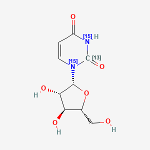 1-beta-D-Arabinofuranosyluracil-13C,15N2