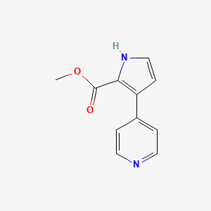 molecular formula C11H10N2O2 B13726677 Methyl 3-(4-Pyridyl)-1H-pyrrole-2-carboxylate 