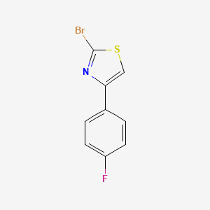 molecular formula C9H5BrFNS B1372673 2-Bromo-4-(4-fluorophenyl)-1,3-thiazole CAS No. 412923-44-5