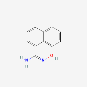 molecular formula C11H10N2O B13726745 N-Hydroxy-naphthalene-1-carboxamidine 
