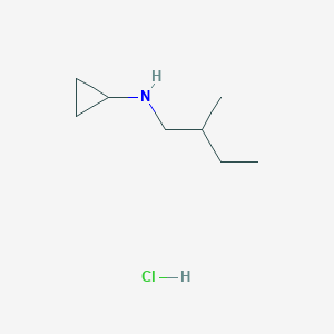 molecular formula C8H18ClN B13726804 N-(2-Methylbutyl)cyclopropanamine hydrochloride 