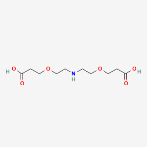 molecular formula C10H19NO6 B13726835 NH-bis(PEG1-acid) 