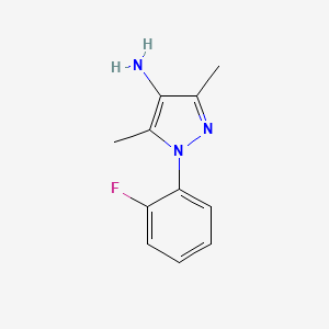 1-(2-fluorophenyl)-3,5-dimethyl-1H-pyrazol-4-amine