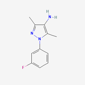 1-(3-fluorophenyl)-3,5-dimethyl-1H-pyrazol-4-amine