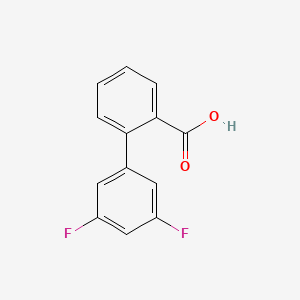 molecular formula C13H8F2O2 B1372686 2-biphenyl-3',5'-difluoro-carboxylic acid CAS No. 886363-21-9