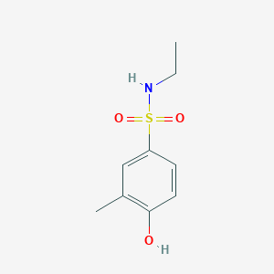 molecular formula C9H13NO3S B13726860 N-ethyl-4-hydroxy-3-methylbenzenesulfonamide 