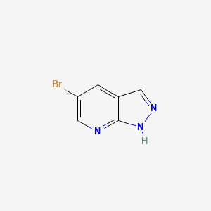 molecular formula C6H4BrN3 B1372688 5-bromo-1H-pyrazolo[3,4-b]pyridine CAS No. 875781-17-2