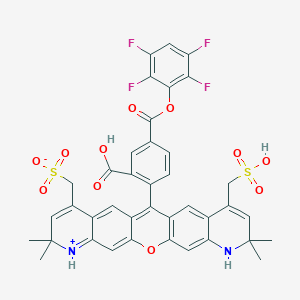 molecular formula C39H30F4N2O11S2 B13726881 APDye 568 TFP Ester 