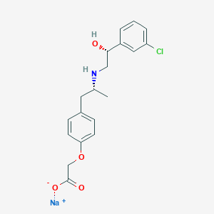 molecular formula C19H21ClNNaO4 B137269 BRL 37344 sodium CAS No. 127299-93-8