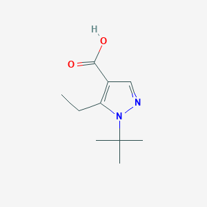 molecular formula C10H16N2O2 B1372696 1-tert-butyl-5-ethyl-1H-pyrazole-4-carboxylic acid CAS No. 1119459-44-7