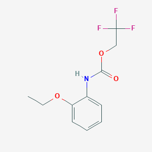 molecular formula C11H12F3NO3 B1372700 2,2,2-trifluoroethyl N-(2-ethoxyphenyl)carbamate CAS No. 1087788-86-0