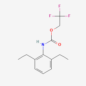 molecular formula C13H16F3NO2 B1372701 2,2,2-trifluoroethyl N-(2,6-diethylphenyl)carbamate CAS No. 1087798-17-1