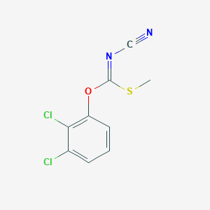 molecular formula C9H6Cl2N2OS B13727033 O-(2,3-Dichlorophenyl) S-methyl N-cyanocarbonimidothioate 