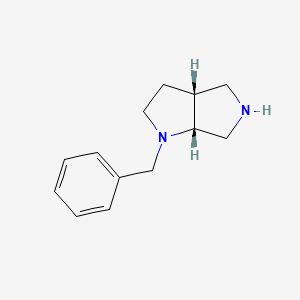 molecular formula C13H18N2 B1372704 cis-1-Benzylhexahydropyrrolo[3,4-b]pyrrole CAS No. 370879-92-8