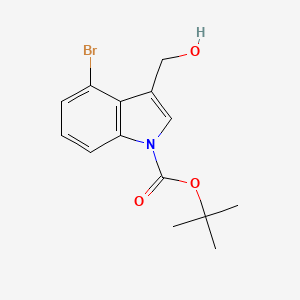 tert-Butyl 4-bromo-3-(hydroxymethyl)-1H-indole-1-carboxylate