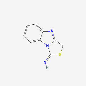 molecular formula C9H7N3S B13727060 1H,3H-Thiazolo[3,4-a]benzimidazol-1-imine CAS No. 34580-85-3