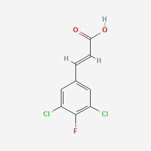 molecular formula C9H5Cl2FO2 B13727087 3,5-Dichloro-4-fluorocinnamic acid 