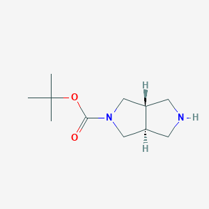 molecular formula C11H20N2O2 B1372711 Tert-butyl (3as,6as)-rel-octahydropyrrolo[3,4-c]pyrrole-2-carboxylate CAS No. 1330763-64-8