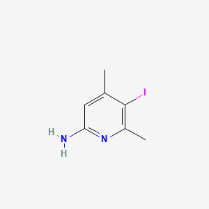 molecular formula C7H9IN2 B1372728 5-Iodo-4,6-dimethylpyridin-2-amine CAS No. 885952-12-5