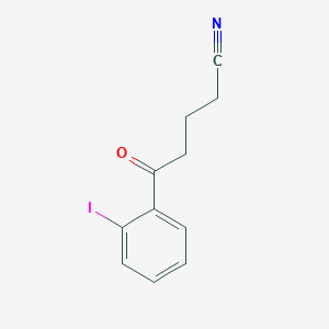 molecular formula C11H10INO B137274 5-(2-Iodophenyl)-5-oxovaleronitrile CAS No. 155589-54-1