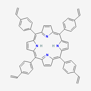 molecular formula C52H38N4 B13727400 Tetra(4'-vinylphenyl)porphyrin 