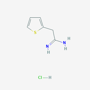 molecular formula C6H9ClN2S B1372742 2-(2-Thienyl)ethanimidamide hydrochloride CAS No. 6449-64-5