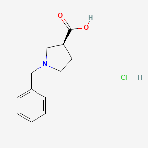 molecular formula C12H16ClNO2 B1372750 (S)-1-苄基-吡咯烷-3-羧酸盐酸盐 CAS No. 1212293-24-7