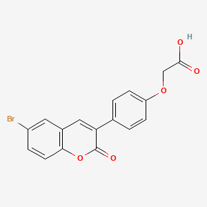 molecular formula C17H11BrO5 B1372751 [4-(6-bromo-2-oxo-2H-chromen-3-yl)phenoxy]acetic acid CAS No. 1010877-03-8