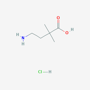 molecular formula C6H14ClNO2 B1372753 4-氨基-2,2-二甲基丁酸盐酸盐 CAS No. 153039-15-7