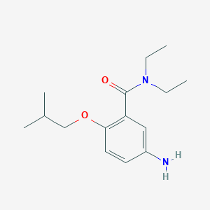 molecular formula C15H24N2O2 B13727549 5-Amino-N,N-diethyl-2-isobutoxybenzamide 