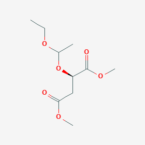 molecular formula C10H18O6 B13727556 (2R)-dimethyl 2-(1-ethoxyethoxy)succinate 