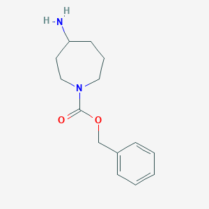 molecular formula C14H20N2O2 B1372759 Benzyl 4-aminoazepane-1-carboxylate CAS No. 885966-14-3