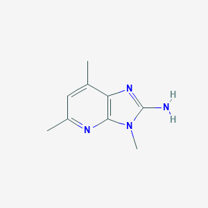 molecular formula C9H12N4 B137276 3H-Imidazo(4,5-b)pyridin-2-amine, 3,5,7-trimethyl- CAS No. 132898-06-7