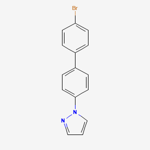 molecular formula C15H11BrN2 B13727606 1-(4'-bromobiphenyl-4-yl)-1H-pyrazole 