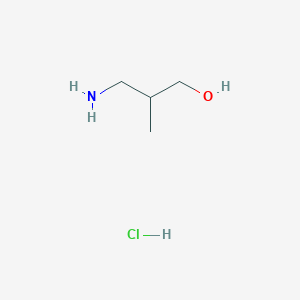 molecular formula C4H12ClNO B1372761 3-Amino-2-methylpropan-1-ol hydrochloride CAS No. 66164-10-1