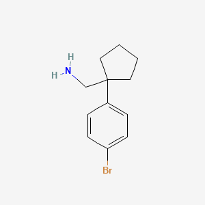 [1-(4-Bromophenyl)cyclopentyl]methanamine