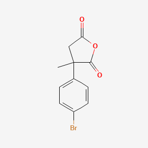 molecular formula C11H9BrO3 B1372776 3-(4-Bromophenyl)-3-methyloxolane-2,5-dione CAS No. 1094333-87-5