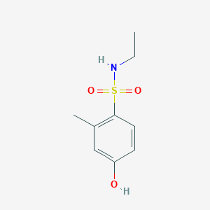 molecular formula C9H13NO3S B13727790 N-Ethyl-4-hydroxy-2-methylbenzenesulfonamide 