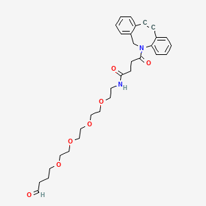 molecular formula C31H38N2O7 B13727816 DBCO-PEG4-Butyraldehyde 