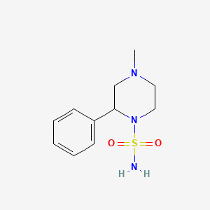 4-Methyl-2-phenylpiperazine-1-sulfonamide
