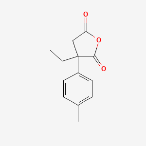 molecular formula C13H14O3 B1372793 3-Ethyl-3-(4-methylphenyl)oxolane-2,5-dione CAS No. 1094328-65-0