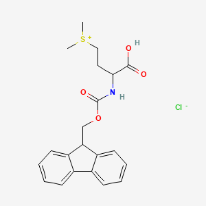 molecular formula C21H24ClNO4S B13727959 Fmoc-DL-methionine methylsulfonium chloride 