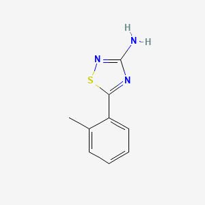 molecular formula C9H9N3S B1372805 5-(2-Methylphenyl)-1,2,4-thiadiazol-3-amine CAS No. 1086385-74-1