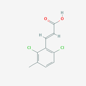 molecular formula C10H8Cl2O2 B13728056 (E)-3-(2,6-dichloro-3-methylphenyl)prop-2-enoic acid 