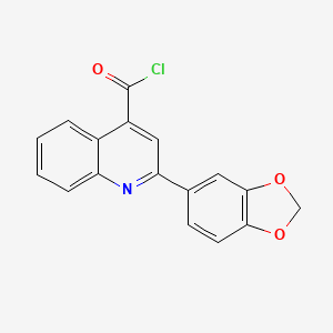 2-(1,3-Benzodioxol-5-YL)quinoline-4-carbonyl chloride