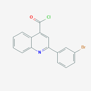 molecular formula C16H9BrClNO B1372810 2-(3-Bromophenyl)quinoline-4-carbonyl chloride CAS No. 883526-03-2