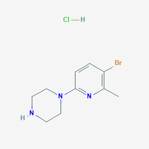1-(5-Bromo-6-methylpyridin-2-yl)piperazine hydrochloride