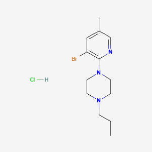 1-(3-Bromo-5-methylpyridin-2-yl)-4-propylpiperazine hydrochloride