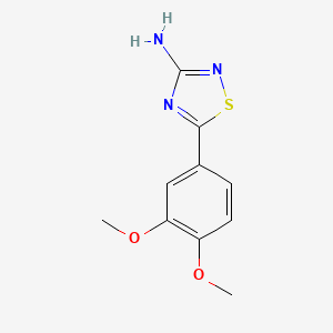 molecular formula C10H11N3O2S B1372822 5-(3,4-Dimethoxyphenyl)-1,2,4-thiadiazol-3-amine CAS No. 1086385-71-8